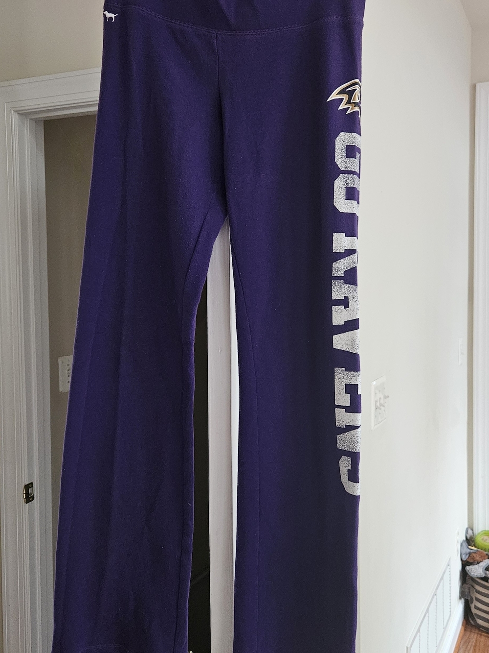 Victoria's Secret PINK Baltimore Ravens NFL Sweatpants collab W/ 5th & Ocean